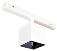 Spot LED magnétique moderne sur rail 30W COB, intensité variable, lumière circulaire sur rail, CRI90+, IP20, angle de faisceau 15-50°, haut de gamme pour intérieur