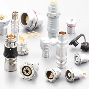 Aviação automotivo receptáculo elétrico padrão 3/8/26 pin aço fêmea macho circular conector plug adaptador de energia