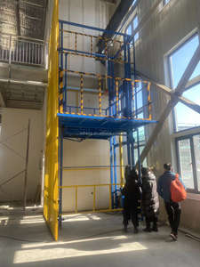 Penjualan terlaris silinder hidrolik 1Ton 6M tinggi dinding terpasang kargo Lift luar ruangan kargo dalam ruangan - Product Image 6