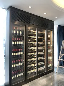 عرض كحول الخشب مخصص متجر ويسكي التصميم الداخلي متجر النبيذ المناسب عرض تصميم - Product Image 4