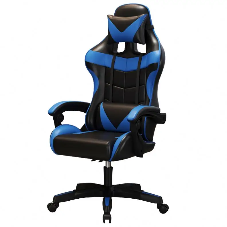 Sedia blu comoda di eSport con il grande supporto lombare Pc gioco sedia sedile di gioco