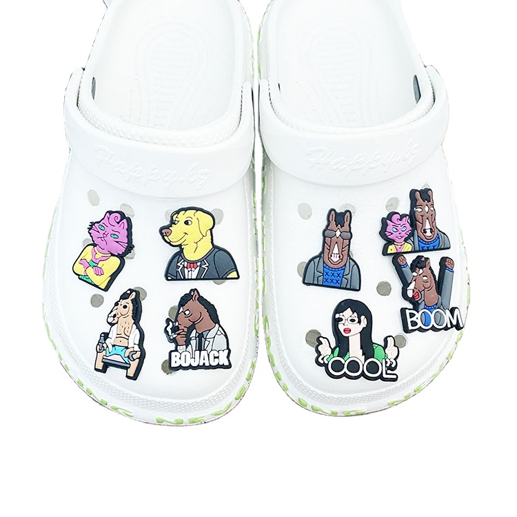 Оптовая продажа с фабрики, инновационный дизайн, пластиковые украшения для обуви, 200 шт., подвески для обуви из ПВХ