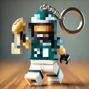 Innovador Llavero de la <span class=keywords><strong>Liga</strong></span> de Rugby MOC, Juego de Bloques de Construcción de Plástico, Personalizado para Regalos de Aficionados a Clubes Deportivos - Product Image 2