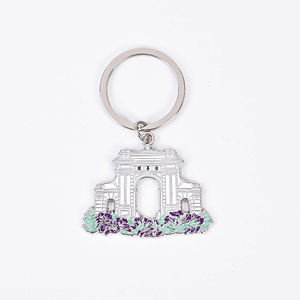 Customize Your Exclusive <b>Letter</b> Cartoon Spinning Zinc Alloy Lightweight Hard Enamel Promotional <b>Keyring</b> Thermal Transfer - Product Image 2