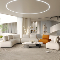 Canapé de réception moderne et créatif, style unique, siège de détente, canapé modulaire en tissu, adapté pour les halls d'hôtel et les zones d'attente