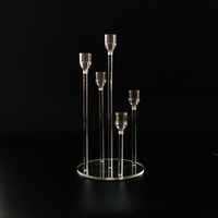 Porte-bougie électronique moderne en acrylique transparent, bon prix, décorations de table pour les fêtes d'anniversaire, centres de table de mariage