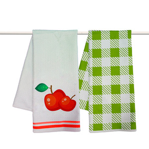 Wholesale Microfiber Waffle High Quality Kitchen Dish <strong>Towels</strong> Customized Logo <strong>Tea</strong> Waffle <strong>Towels</strong> - Product Image 2