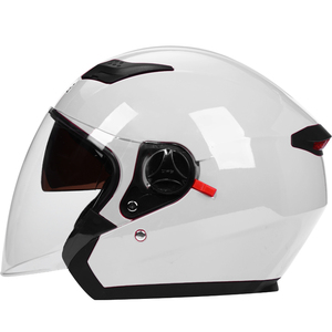 Mayorista Personalizado All-Season Ciclismo Media Cara Cascos Hombres Mujeres Scooter Eléctrico Motocicleta Equipo de Seguridad ABS PC Visor - Product Image 2