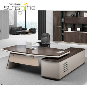 Sunshine Commercial Furniture Bureau <span class=keywords><strong>de</strong></span> travail simple Arc Collision Corner Design pour les administrateurs dotés <span class=keywords><strong>de</strong></span> matériaux durables - Product Image 1