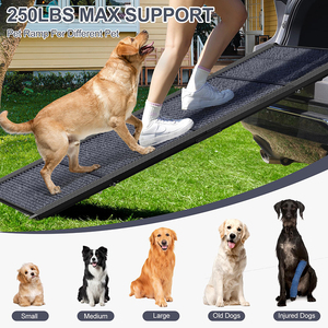<span class=keywords><strong>Rampe</strong></span> pour <span class=keywords><strong>chien</strong></span> améliorée pour <span class=keywords><strong>voiture</strong></span> <span class=keywords><strong>Rampe</strong></span> d'escalier portable pliable pour animaux de compagnie avec surface de tapis antidérapante Marches pour <span class=keywords><strong>chien</strong></span> extra larges pour SUV <span class=keywords><strong>voiture</strong></span> et camion - Product Image 3