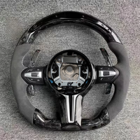 Volant en fibre de carbone avec LED pour F30 F10 M2 M3 M4 M5 M6 X5M X6M F35 F22 F18 F07 F32 Accessoires de voiture