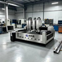 Routeur CNC à 4 broches haute efficacité pour pierre, machine de gravure 4 têtes pour granit et marbre, pour sculpture 3D simultanée de plusieurs dalles en relief