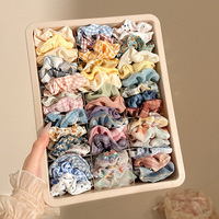 OEM ODM Scrunchies met gepersonaliseerde textielprint logo, promotionele cadeaus, scrunchies voor beautymerken, scrunchies voor make-up
