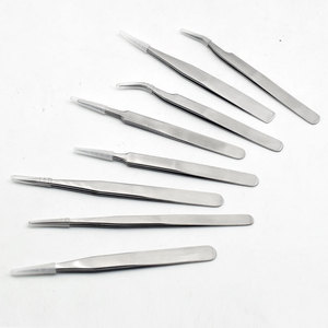 El fabricante suministra pinzas de acero inoxidable de 1.5 mm con bordes redondeados ST para reparaciones electrónicas de alta precisión y pestañas. - Product Image 5