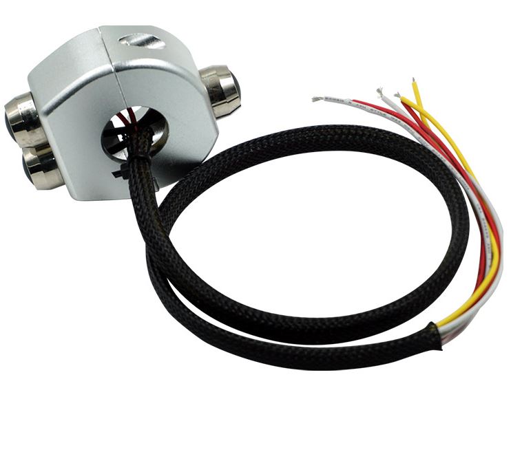 Мотоциклетные переключатели с ЧПУ из алюминиевого сплава, переключатель для крепления на руль, кнопка включения фар, кнопка сброса рога