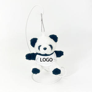 Kleidungspanda Plüschpuppe Plüschtier Schlüsselanhänger Puppenhalter mit Logodruck-Funktion - Product Image 1