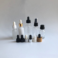 Flacon compte-gouttes en verre transparent de 20 ml avec compte-gouttes et réducteur d'orifice pour huile essentielle, mélange de parfum