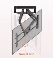 NB SP5 Universal Strong Tilt Swivel Full Motion 75-110 Inch TV Wall Mount Bracket MAX.VESA 800x600mm Beban Maksimal 90.9kg