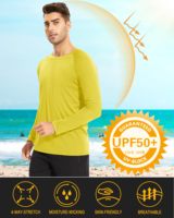 T-shirts à manches longues respirants personnalisés avec logo, protection solaire, pour sportifs, vente en gros pour acheteurs en vrac