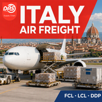 Luftfracht nach Italien DDP Tür-zu-Tür Expressversand von China FCO Rom Flughafen Spediteur Agent