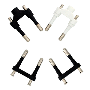 Terminale e Connettore per Presa Elettrica Standard UE <span class=keywords><strong>con</strong></span> 2 Uscite, Inserto in Ottone <span class=keywords><strong>con</strong></span> Design a Otto Terminali per Uso Commerciale - Product Image 1