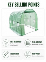 Serre de jardinage modulable 3x2x2m pour la culture des semis et des plantes, idéale pour la maison et le jardin
