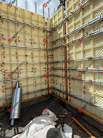 Système de coffrage réutilisable en ABS haute résistance pour murs et colonnes, idéal pour la construction de maisons en béton sur mesure