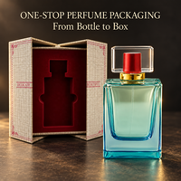 Flacon pulvérisateur de parfum en verre rectangulaire de 8 ml avec bouchon transparent et boîte de présentation assortie pour l'emballage de parfums et les coffrets cadeaux