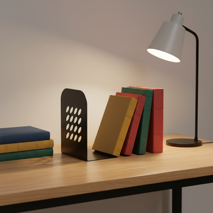Sujetalibros Rectangulares de Metal Estilo Art Deco <span class=keywords><strong>COMIX</strong></span>, Ideales para Organizar y Almacenar Documentos en Escritorios de Bibliotecas y Oficinas - Product Image 6