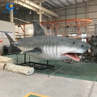 Requin animatronique grandeur nature CCAA15, animal marin, simulation robotique de requin animatronique pour zoo