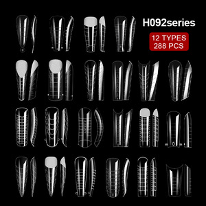 New Product 288 pieces/box French <b>Nail</b> Tip Soft Dual-mode <b>Nail</b> <b>Extension</b> <b>Nail</b> Mold Capsule Artificial <b>Nail</b> Patch Product - Product Image 5