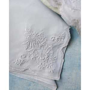Set of 10 <b>Linen</b> Dinner <b>Napkins</b> Hand-Embroidered Chrysanthemum Table Cloth <b>Napkin</b> for Dining Use - Product Image 4
