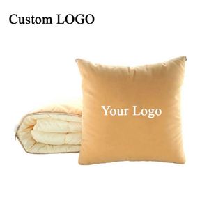 OEM Logo Embroidered 2 in 1 Pillow <b>Blanket</b>, Airplane Pillow, Soft Flannel, Perfect for Business Promotions - Product Image 6