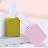 Flacons en verre vides de 10 ml et 12 ml pour vernis à ongles en gel et huile pour cuticules, avec brosses et couvercles, impression OEM et logo personnalisé, fourniture directe usine