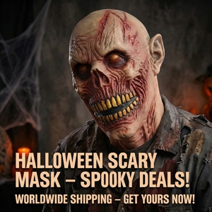 <span class=keywords><strong>Masque</strong></span> <span class=keywords><strong>de</strong></span> fête d'Halloween en latex Horreur <span class=keywords><strong>Ghoul</strong></span> - Visage réaliste déchiré, dents aiguisées, yeux jaunes - Accessoire <span class=keywords><strong>de</strong></span> costume tendance - Product Image 4