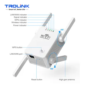 TROLINK 2021 High Quality 300Mbps Wireless Repeater 2.4GHz WiFi Support WiFi Repeater