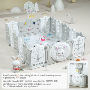 Aire <span class=keywords><strong>de</strong></span> <span class=keywords><strong>jeux</strong></span> pour enfants jouet parc intérieur en plastique clôture pliante cour <span class=keywords><strong>de</strong></span> jeu extérieure clôture <span class=keywords><strong>de</strong></span> sécurité pour bébés et tout-petits - Product Image 5