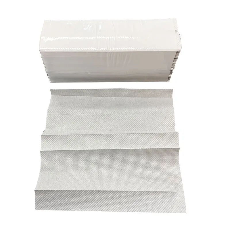Недорогие одноразовые сертифицированные ультратонкие складные многоразовые бумажные полотенца для рук с тиснением 1ply c складками, тканевые бумажные полотенца