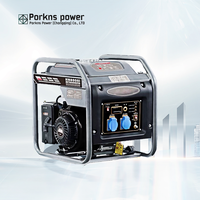 Herrgut Dual-Fuel Luftgekühlter 4-Takt 5kW 140CC Leichter Inverter-Gasgenerator mit Fernbedienung, Digitaler EU-Steckdose, 50Hz
