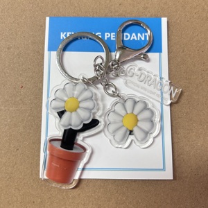 Kpop G-DRAGON thanh ánh sáng Acrylic Keyring daisy hoa ảnh hai bên in quyến rũ móc khóa túi trang trí chìa khóa <span class=keywords><strong>BigBang</strong></span> người hâm mộ Quà Tặng - Product Image 4