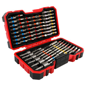 Juego de 83 Puntas para Destornillador Eléctrico Industrial S2, Caja Mágica Arcoíris, Acero Personalizable OEM, Incluye Puntas Planas y Phillips - Product Image 1