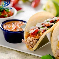 Soporte para Tacos de Acero Inoxidable de Doble Cara, Ecológico, Resistente al Calor, Reutilizable, Seguro para Alimentos, de 1-2 Cavidades, para el Hogar y Restaurantes