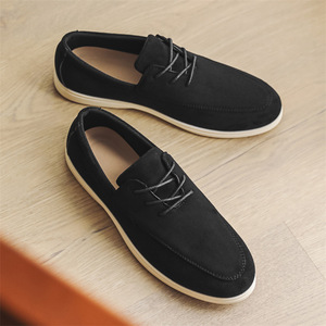 Chaussures décontractées en daim pour hommes avec logo de marque personnalisé, MOQ faible, style de marche luxueux, chaussures habillées de style business - Product Image 6