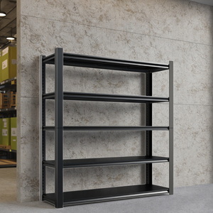 차고 창고 보관 슈퍼마켓 선반을위한 미국 산업용 금속 선반 중형 듀티 스틸 랙 라이트 듀티 볼트리스 랙 - Product Image 4