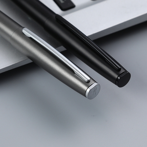 2025 lüks iş hediye ofis tüm mat özel Logo ile siyah kalem yüksek kaliteli büküm Metal tükenmez kalem - Product Image 3