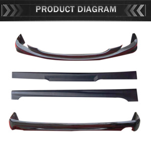2006-2009 for Altis & for <b>Car</b> Bodykit ABS Plastic Front Lip Rear Lip & Side Skirts New Condition Bumper Type - Product Image 6