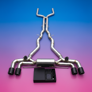 Sistema de escape Catback personalizado para <span class=keywords><strong>BMW</strong></span> <span class=keywords><strong>M8</strong></span> <span class=keywords><strong>Gran</strong></span> <span class=keywords><strong>Coupe</strong></span> F93 4,4 T 2019-2024, silenciador de tubo de escape deportivo de cuatro puertas con Control de válvula - Product Image 1