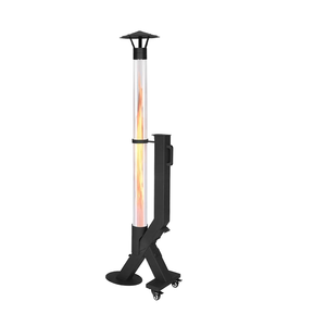 Modern Design Carbon Steel <strong>Patio</strong> Rocket Fireplace Fire <strong>Tube</strong> Column Stove Pellet <strong>Heater</strong> Iron Torch Energy-Saving Portable for - Product Image 1