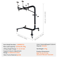 Sistema de Almacenamiento para Retirar el Techo Rígido Wrangler 2/4 Puertas YJ TJ JK JL 4XE para Soporte de Cric y Herramientas de Vehículo, Negro
