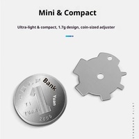 Régulateur de plaque de réglage de gaz compact en acier inoxydable amélioré pour briquets ; Outil portable universel de réglage de gaz pour le remplissage